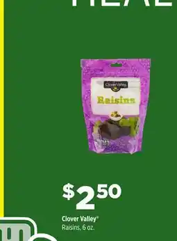 Dollar General Clover Valley Raisins offer
