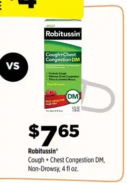 Dollar General Robitussin Cough + Chest Congestion DM offer