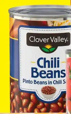 Dollar General Clover Valley Mild Chili Beans offer