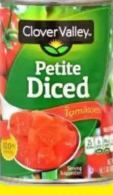 Dollar General Clover Valley Petite Diced Tomatoes offer