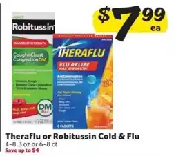 Winn Dixie TheraFlu or Robitussin Cold & Flu offer