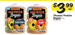 Winn Dixie Thomas' Protein Bagels offer