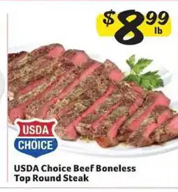 Winn Dixie USDA Choice Beef Boneless Top Round Steak offer