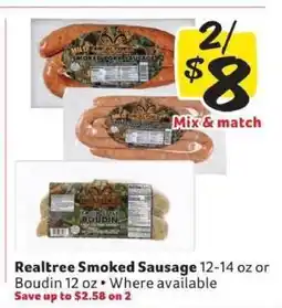 Winn Dixie Realtree Smoked Sausage offer