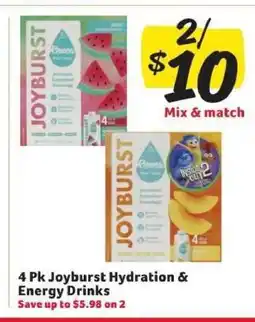 Winn Dixie Joyburst Hydration & Energy Drinks offer