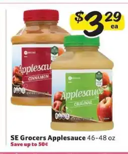 Winn Dixie SE Grocers Applesauce offer