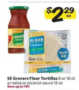 Winn Dixie SE Grocers Flour Tortillas or Salsa offer