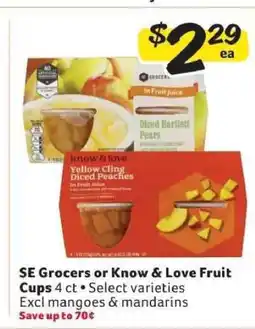 Winn Dixie SE Grocers or Know & Love Fruit Cups offer