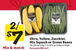 Winn Dixie Okra, Yellow, Zucchini, Mix Squash or Green Beans offer