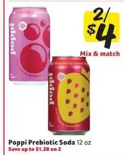 Winn Dixie Poppi Prebiotic Soda offer