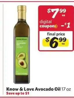 Winn Dixie Know & Love Avocado Oil offer