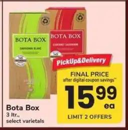 Safeway Bota Box offer