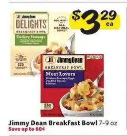Winn Dixie Jimmy Dean Breakfast Bowl offer