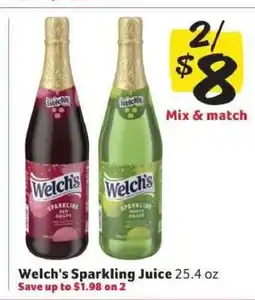 Winn Dixie Welch's Sparkling Juice offer