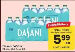 Safeway Dasani Water offer