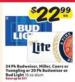 Winn Dixie Budweiser, Miller, Coors, Yuengling, Bud Light offer