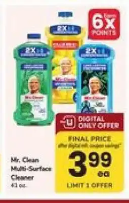 Safeway Mr. Clean Multi-Surface Cleaner offer