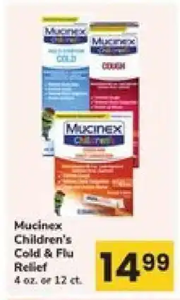 Safeway Mucinex Children's Cold & Flu Relief offer