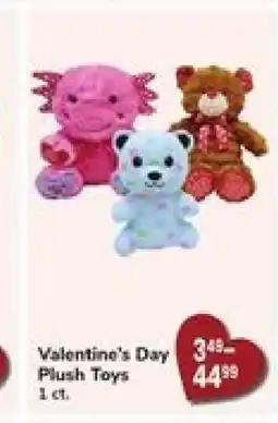 Safeway Valentine's Day Plush Toys offer