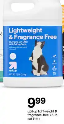 Target up & up lightweight & fragrance-free 7.5-lb. cat liter offer