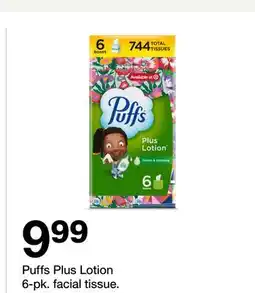 Target Puffs Plus Lotion 6-pk. facial tissue offer