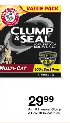 Target Arm & Hammer Clump & Seal 38-lb. cat litter offer