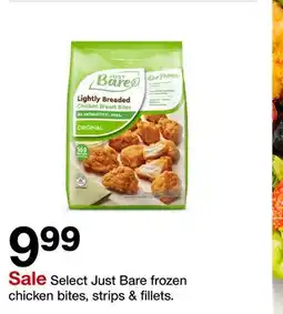 Target Select Just Bare frozen chicken bites, strips & fillets offer