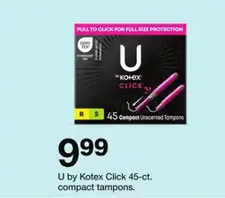 Target U by Kotex Click 45-ct. compact tampons offer