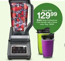 Target Ninja Professional Plus blender with 2 travel cups offer