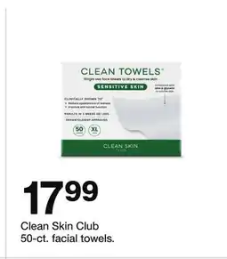 Target Clean Skin Club 50-ct. facial towels offer