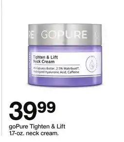 Target goPure Tighten & Lift 1.7 - oz. neck cream offer