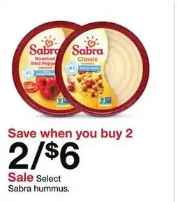 Target Select Sabra hummus offer