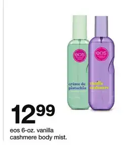 Target eos 6-oz. vanilla cashmere body mist offer