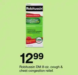 Target Robitussin DM 8-oz. cough & chest congestion relief offer