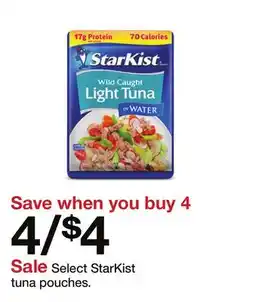 Target Select StarKist tuna pouches offer