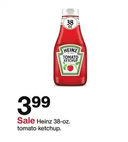 Target Heinz 38-oz. tomato ketchup offer