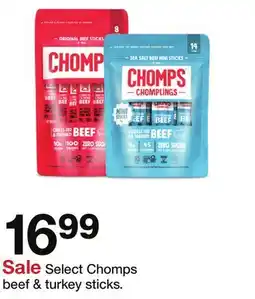 Target Select Chomps beef & turkey sticks offer