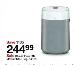 Target Blueair Pure 211i Max air filter offer