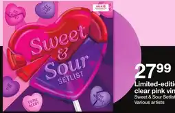 Target clear pink vinyl Sweet & Sour Setlist, Various artists offer