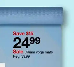 Target Gaiam yoga mats offer