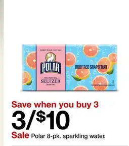 Target Polar 8-pk. sparkling water offer