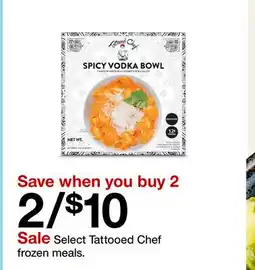 Target Select Tattooed Chef frozen meals offer
