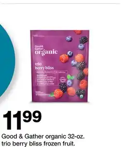 Target Good & Gather organic 32-oz. trio berry bliss frozen fruit offer