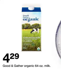 Target Good & Gather organic 64 - oz. milk offer