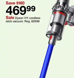 Target Dyson V11 cordless stick vacuum offer