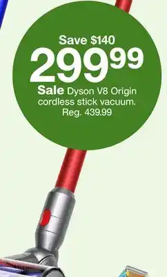 Target Dyson V8 Origin cordless stick vacuum offer
