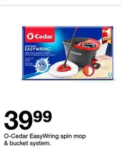 Target O-Cedar EasyWring spin mop & bucket system offer
