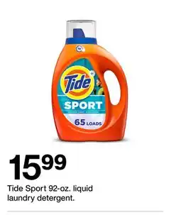 Target Tide Sport 92-oz. liquid laundry detergent offer