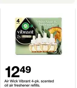 Target Air Wick Vibrant 4-pk. scented oil air freshener offer