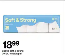 Target up & up soft & strong 30-pk. toilet paper offer